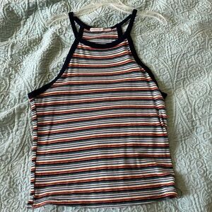 Striped colorful crop top